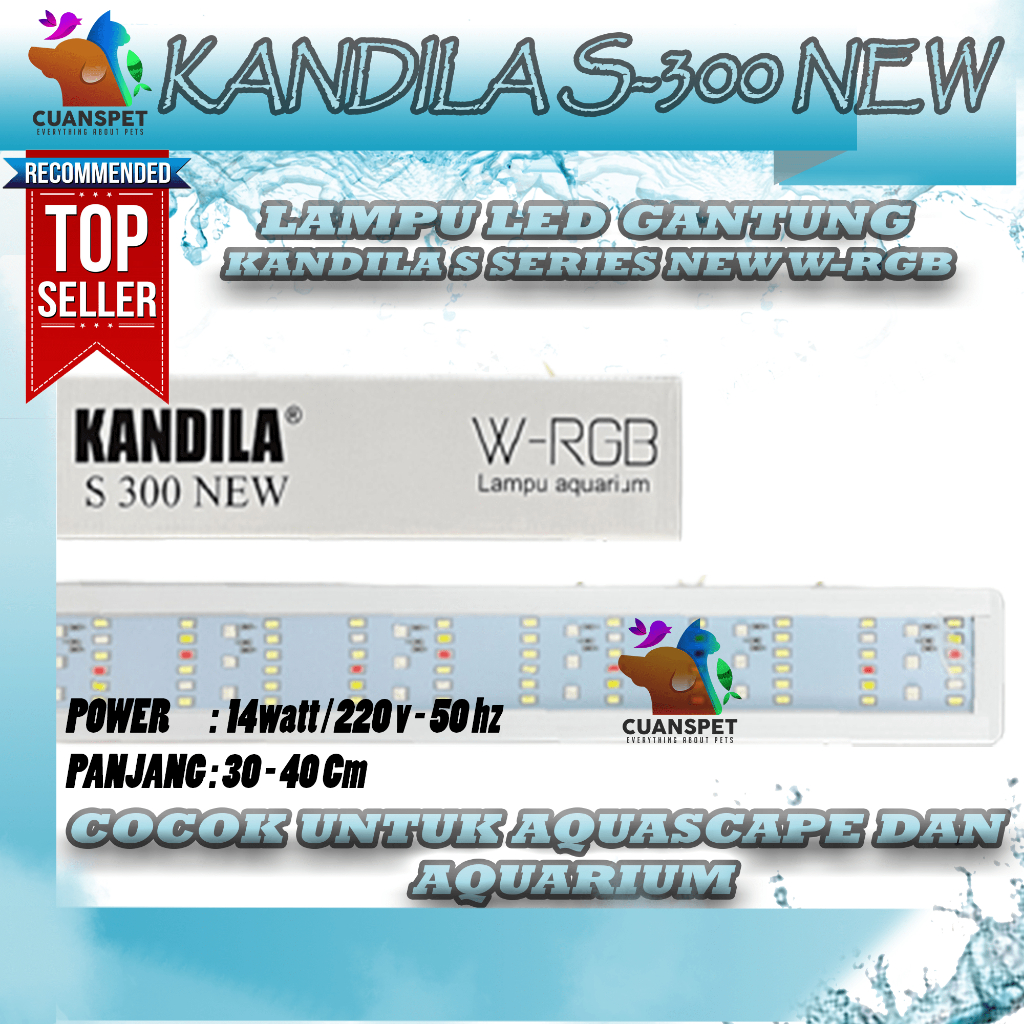 Lampu Aquarium Aquascape KANDILA S NEW SERIES S300 WRGB LED / KANDILA NEW S SERIES / KANDILA NEW SER