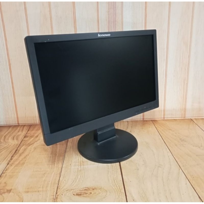 MONITOR LENOVO 19 INCH LENGKAP KABEL GARANSI