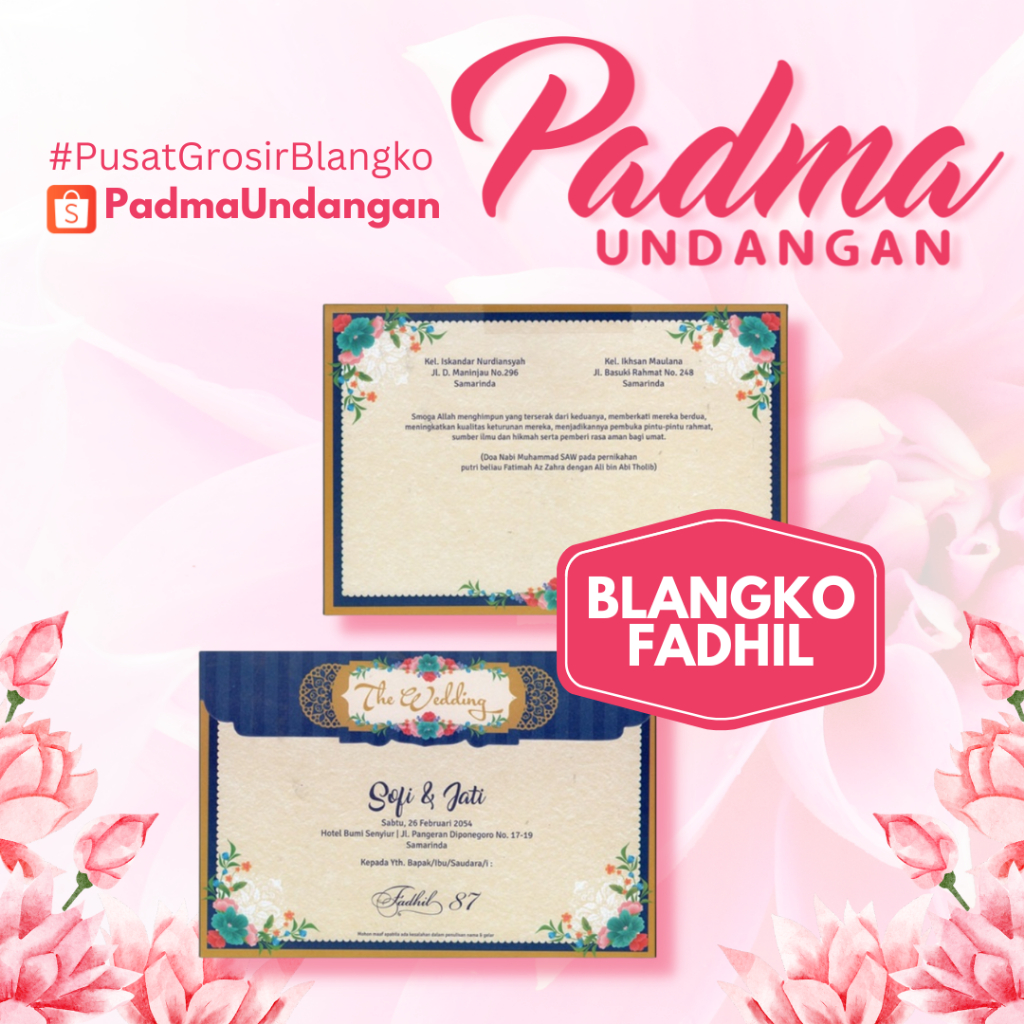 Blangko Undangan Fadhil 87 | PadmaUndangan