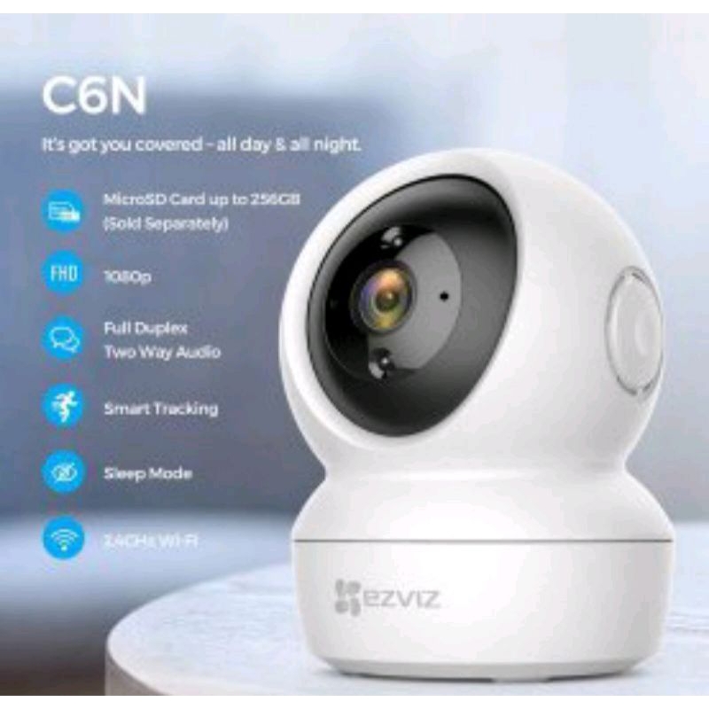 Eviz c6n 1080p wifi camera cctv smart ip -1080p