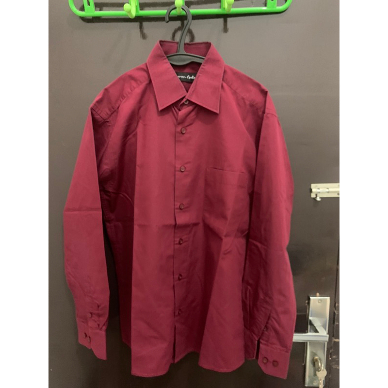 PRELOVED kemeja pria tangan panjang merk aaron gale