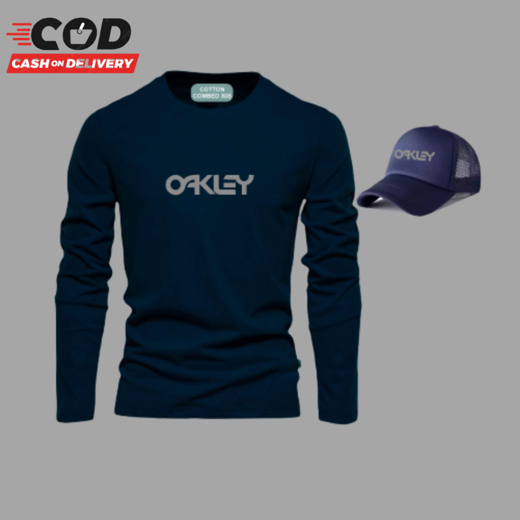 Baju Kaos Pria Lengan Panjang Gratis Topi