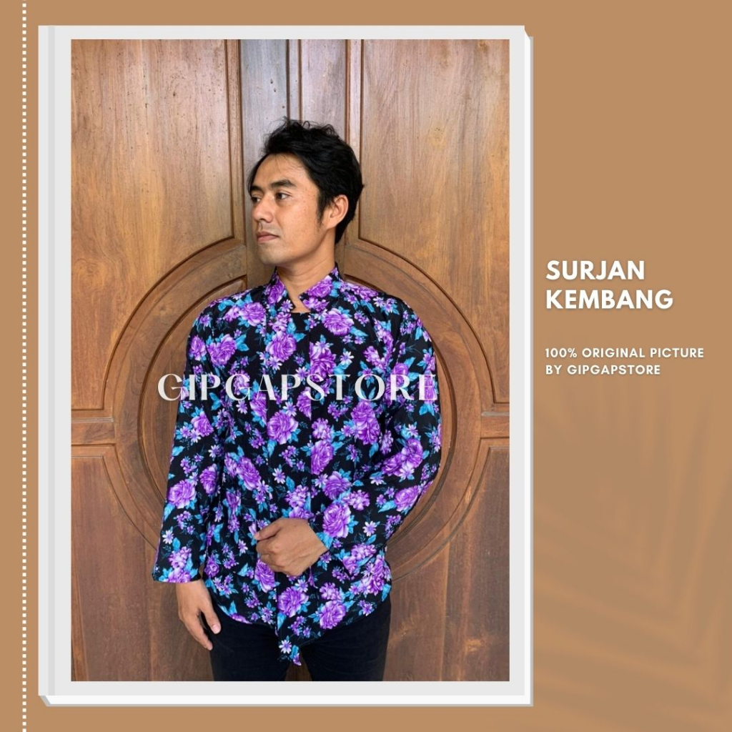 surjan Kembang Dewasa - Surjan Kembang - Baju Adat Jawa