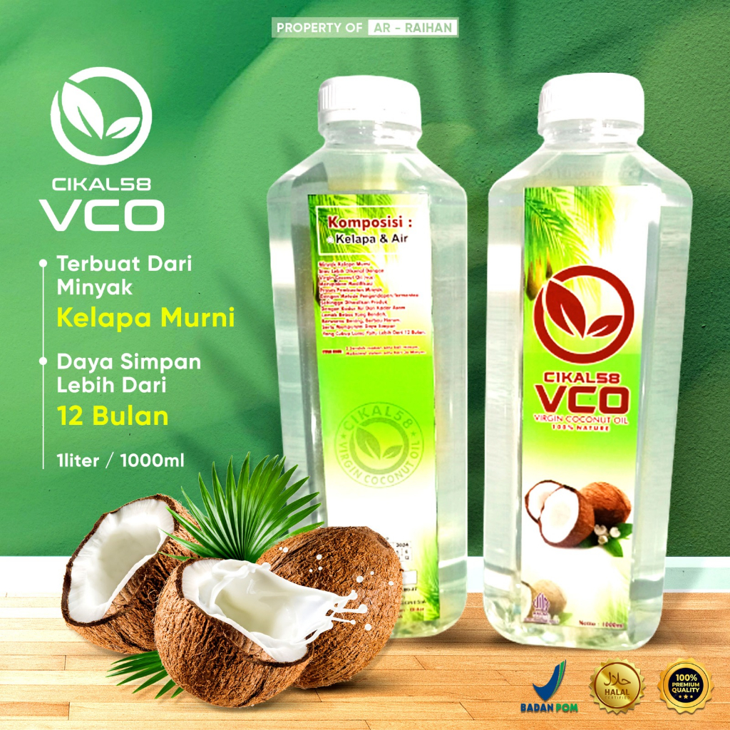 VCO Virgin Coconut Oil 1000ml | VCO Minyak kelapa murni | VCO murni. Minyak vco fermentasi - minyak kelapa original. Minyak vco sr12. Vco 1liter. Vco virgin coconut oil. minyak kelapa. Minyak kelapa vco. Virgin oilfermentasi. Vco coldpress vco sentrifugal