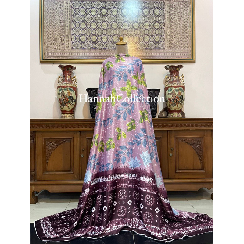 bahan kain jumputan sutra silk 2mtr