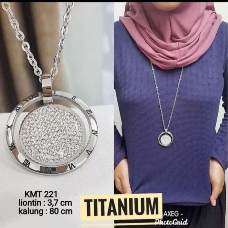 Kalung Titanium asli model panjang mirip emas asli Anti Karat Anti Alergi Premium Quality Stainless steel anti karat anti alergi Premium Quality K8992