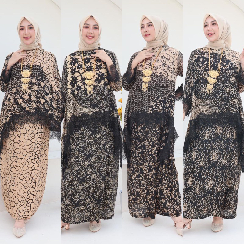 NEW ARRIVAL SET ROK SUTRA KAMILA / OUTFIT KONDANGAN GIES / SET VISCOSE SEMI SUTRA MIX LACE / VISCOSE