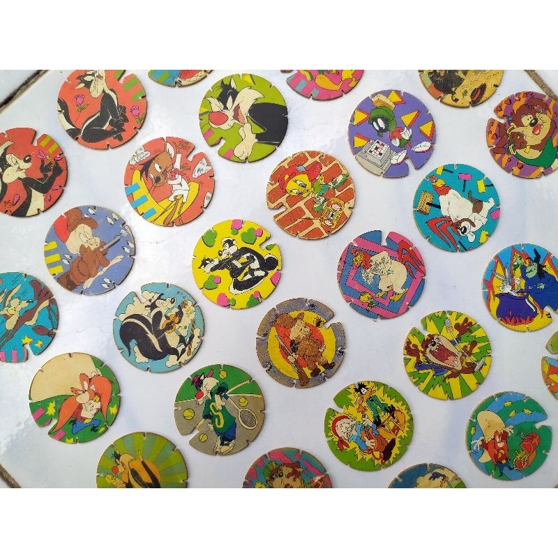 Tazos Looney Tunes Jadul Tahun 90an Bintang 1 (32 pcs)