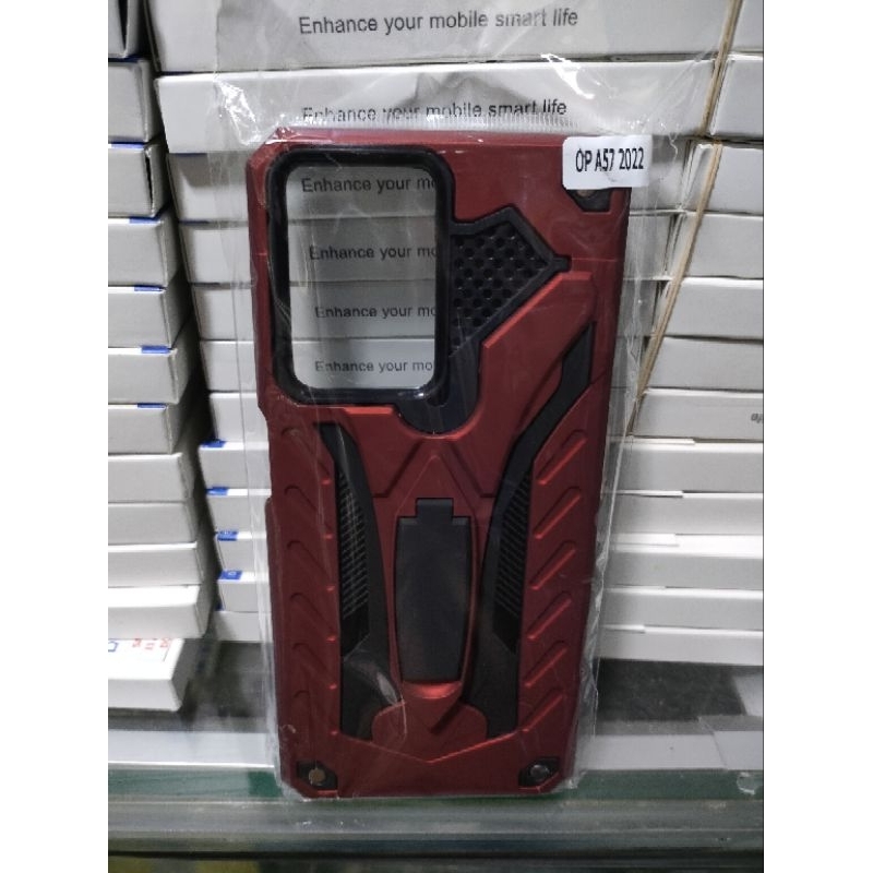 Softcase Oppo A57 2022 Oppo A77S 2022 Silkon CaseCase Phantom Standing Hardcase Transformer Robot Iron