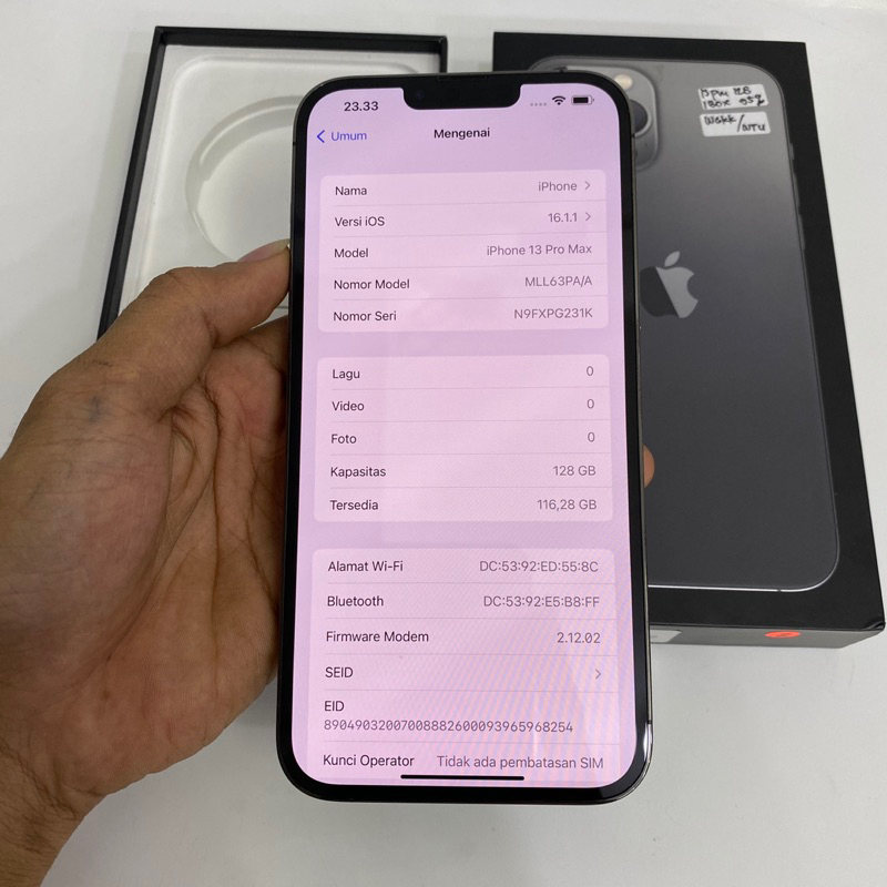 iPhone 13 pro max 128gb resmi ibox