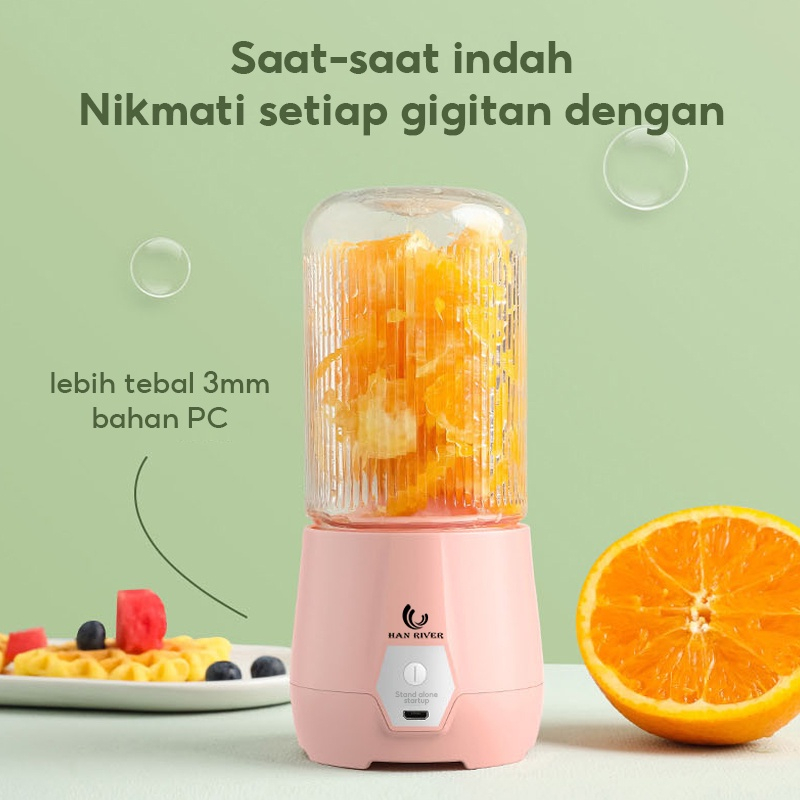 500 ml Juicer Blender Portable Usb Han River 810PK 500Ml mirip Vitamer Abeni