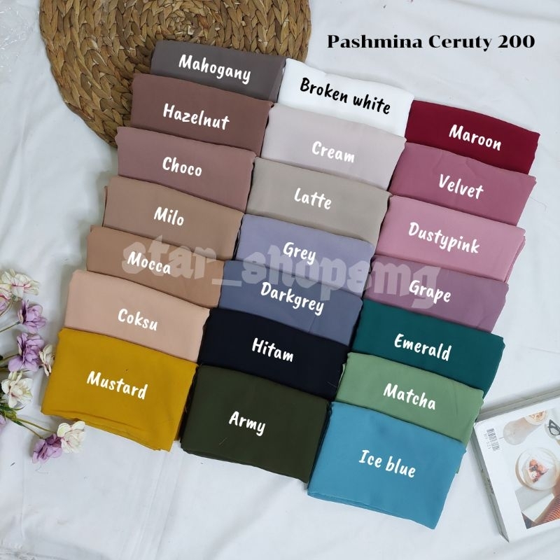 terlaris pashmina ceruty 200x75 cm | pashmina ceruty 200 cm