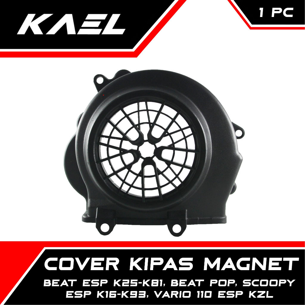 Cover Kipas Magnet Honda Beat FI-F1-eSP-Street-Pop-New K25-K81 &amp; Scoopy K16-K93&amp; Vario 110 eSP 2015-2017 Pelindung-Tutup-Pengaman Magnit