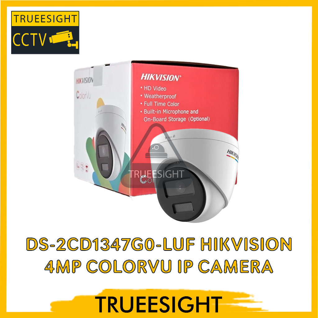 DS-2CD1347G0-LUF Hikvision 4MP Colorvu IP Camera