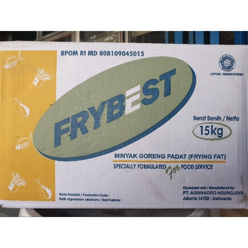 

Frybest Minyak Padat Minyak Beku Frying Fat 15 kg Kargo