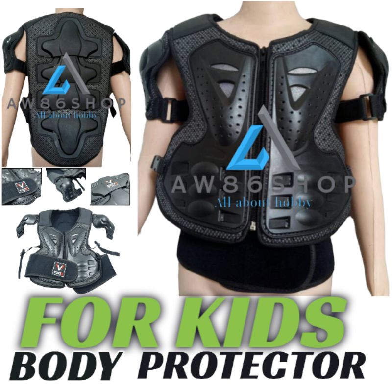 BODY PROTECTOR ANAK CROSS TRAIL ADVENTURE KIDS PELINDUNG SIKU DAN LUTUT Set
