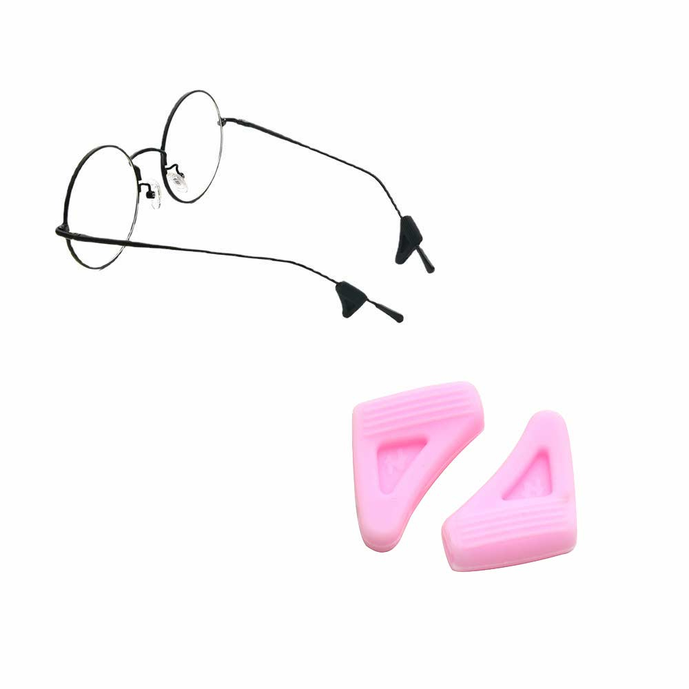 1 Pasang [ Pink ] Pengait Kacamata Silikon - Anti Slip - Earhook Silicone - Penahan Hijab Style - KP8240