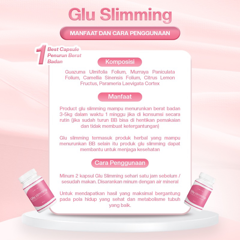 ANTI GAGAL LANGSING AMPUH - GLU SLIMMING 2 MINGGU PEMAKAIAN