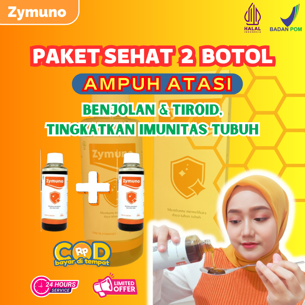 

PAKET SEHAT 2 BOTOL ZYMUNO - Solusi Herbal AMPUH Cegah Kanker & Tumor - Tanpa Efek Samping & Ketergantungan - Tingkatkan Daya Tahan Tubuh Imun - BPOM & Halal MUI