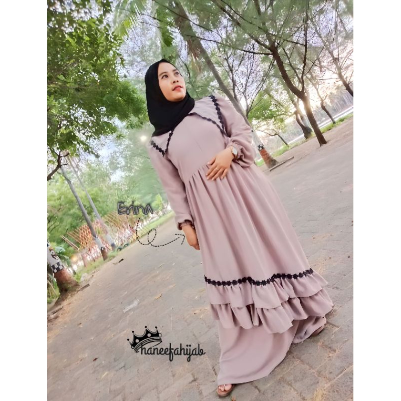Haneefahijab Gamis Muslim - Erina Dress