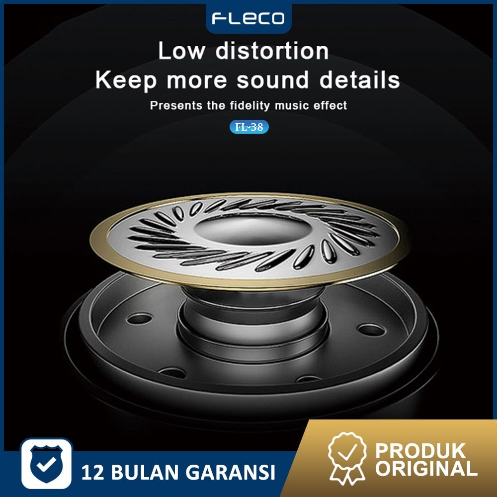 Headset Handsfree Earphone with Microphone Kualitas Suara HD FL-38 FLECO