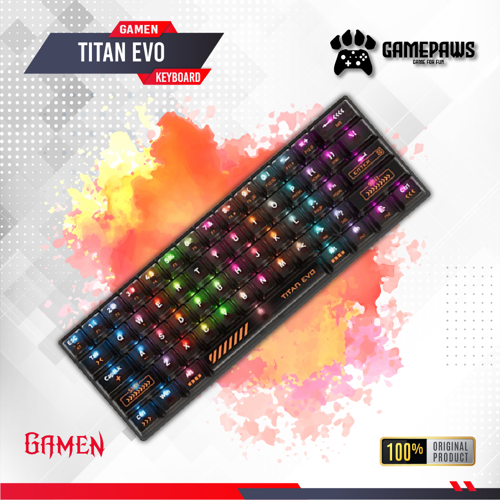 Gamen Titan Evo Wireless Gaming Keyboard Titan evo 60% Layout