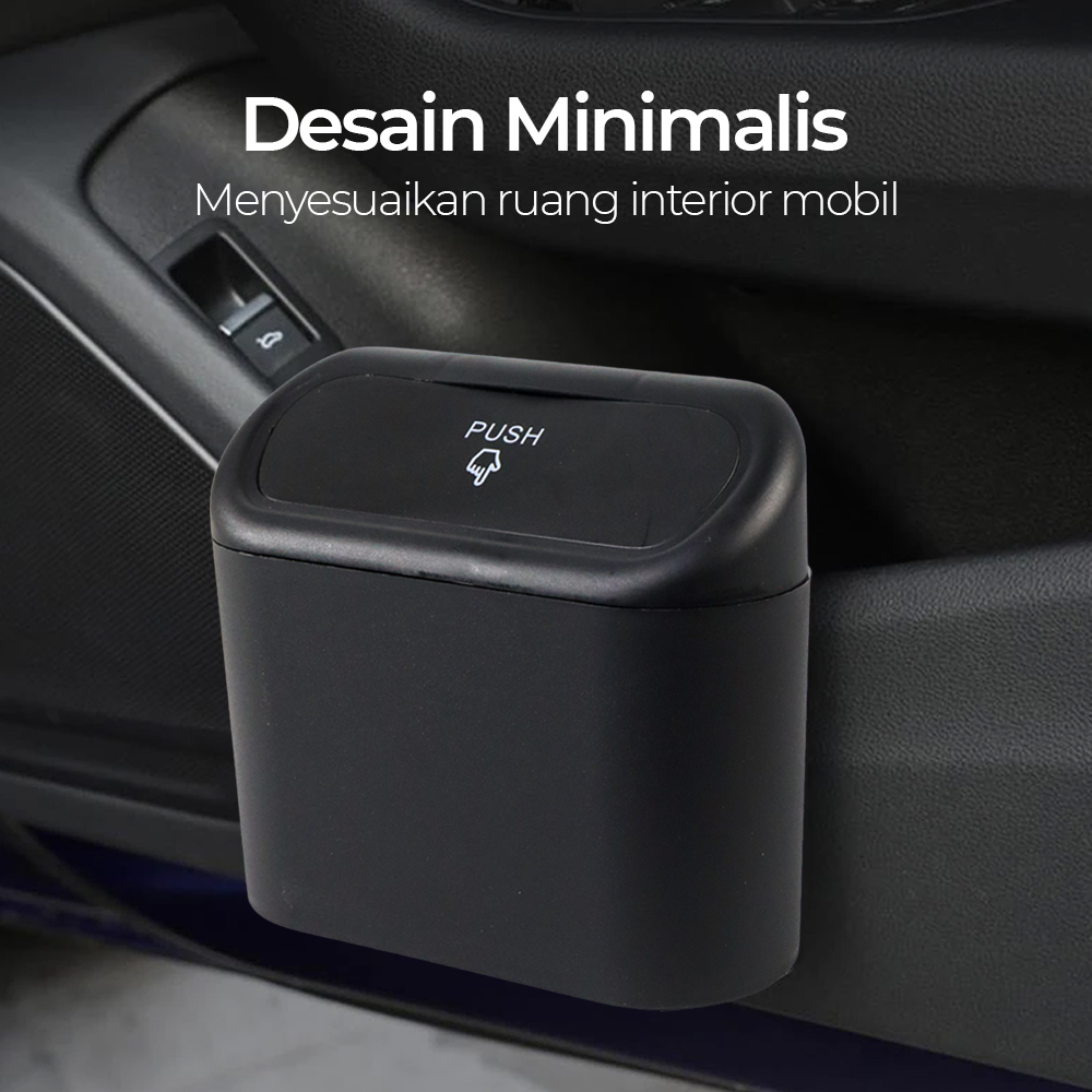 【GOGOMART】Tempat Sampah Mobil Press / Car Trash Bin Pressing