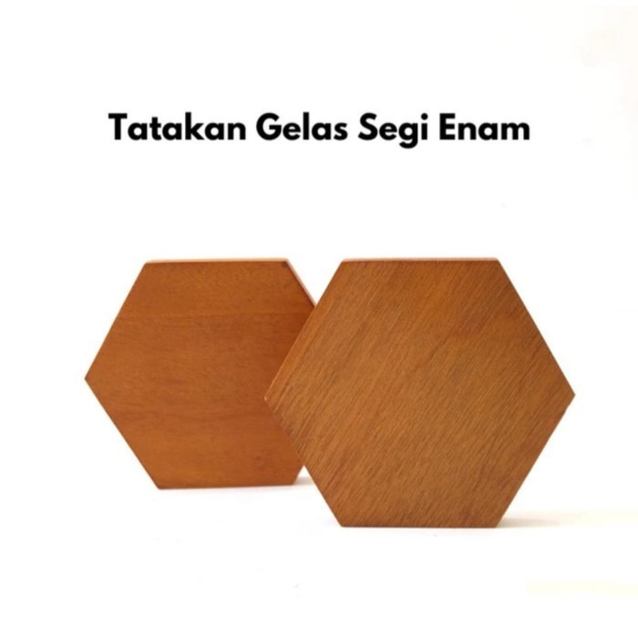 Multiplek/triplek Segi Enam 12mm diameter 100cm Hexagonal Triplek Hexagonal 12mm