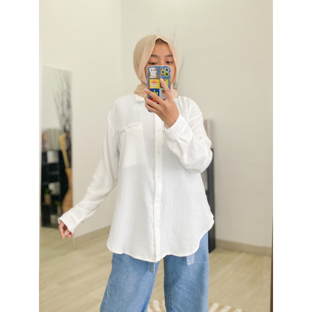 MALIKA BLOUSE / ATASAN KEKINIAN / KEMEJA KASUAL / KOREAN STYLE