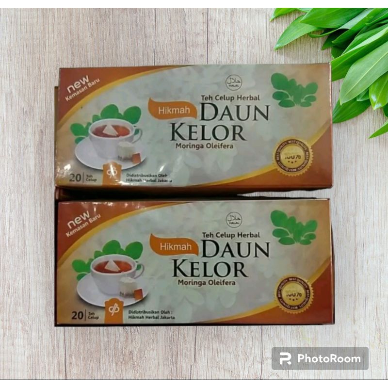 

Teh celup daun kelor herbal isi 20 kantong