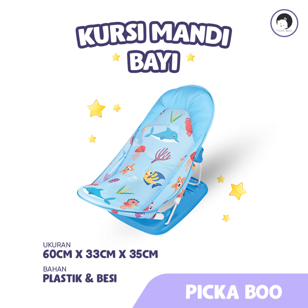 PICKA BOO Baby Bather Kursi Duduk Mandi  3 in 1 Premium