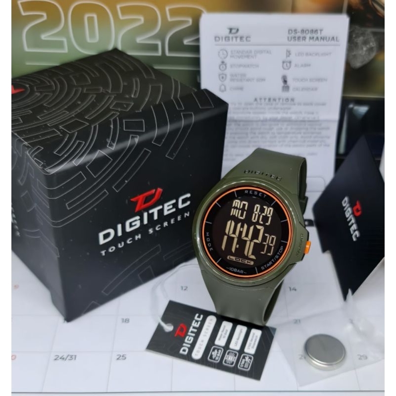 Jam tangan pria Digitec Original DS 8086 Touch Screen