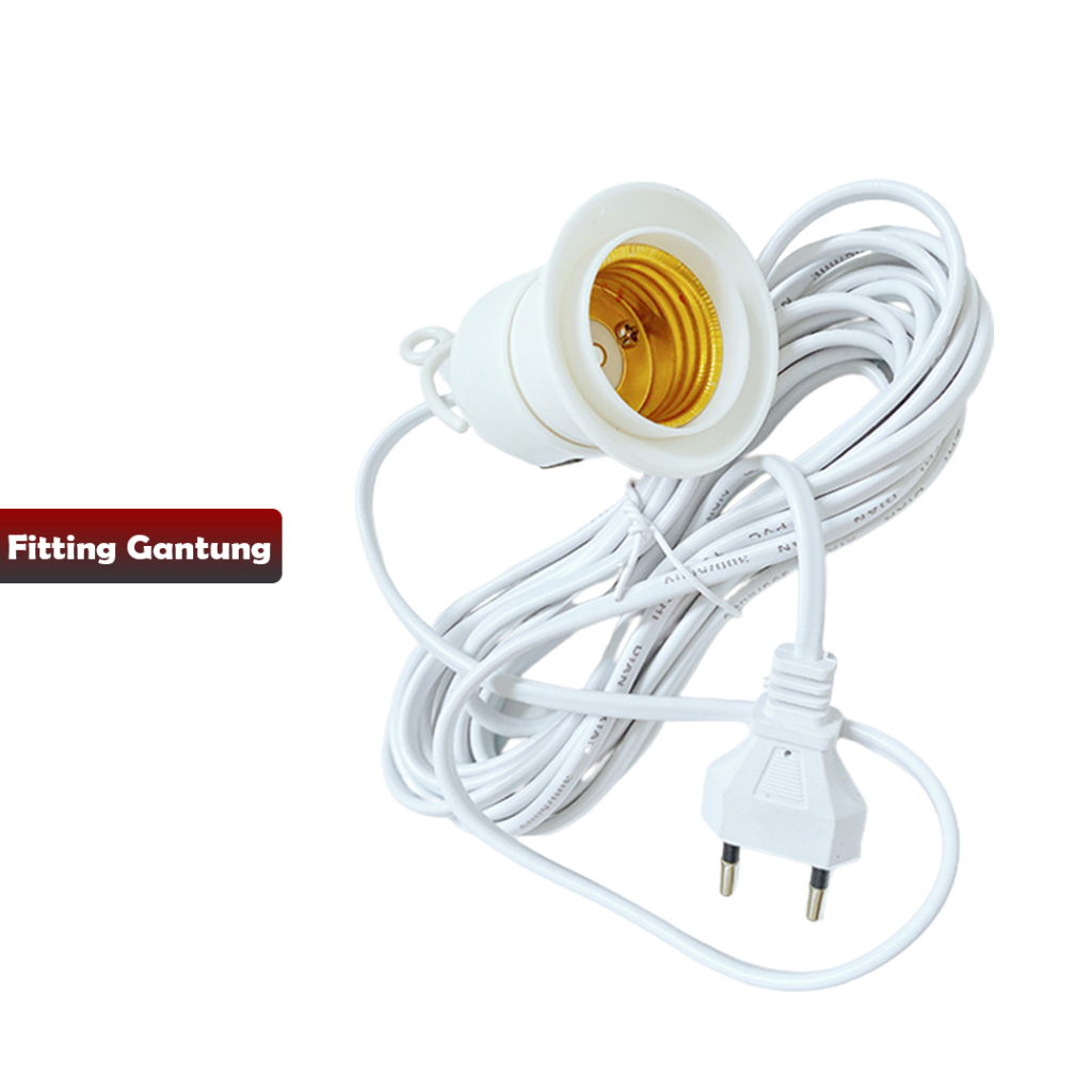 KABEL FITTING GANTUNG siap pake ukuran 3 M &amp; 5 M/fitting kabel gantung-YOSINOGAWA