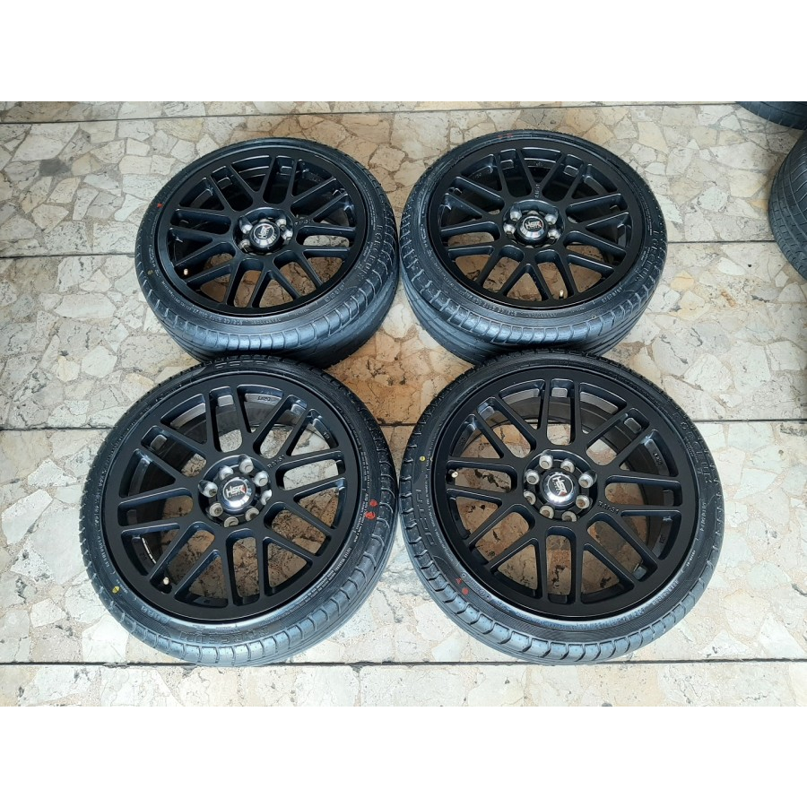 Velg Bekas Mobil Yaris Jazz City Ring 17 Hsr Wheel Rai-S1 Ban 205 45 R17 Forceum
