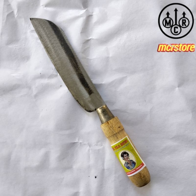 Pisau daging baja asli buatan pengrajin Jawa siap pakai