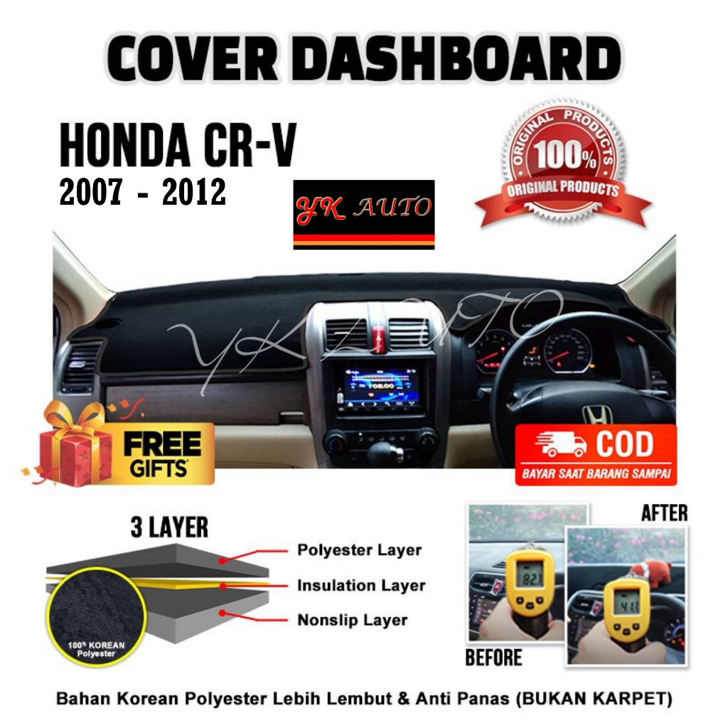 Cover Dashboard CRV Gen3 Premium Cover Dasboard Honda CRV Gen3 Dasbor Dasbord