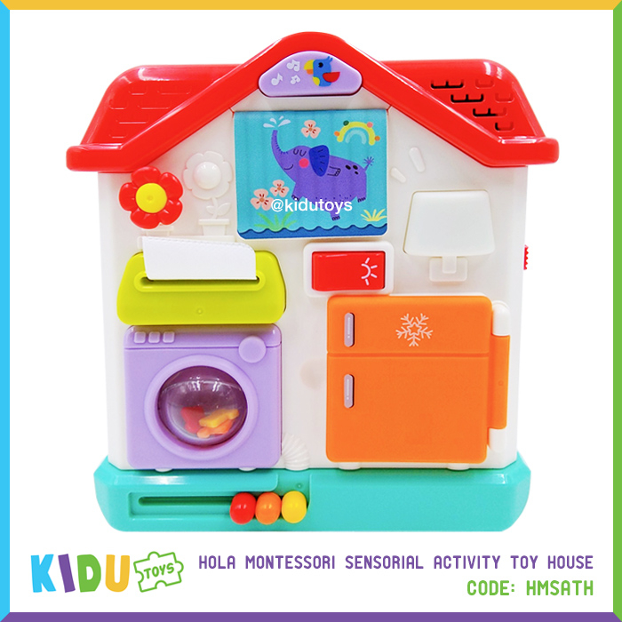 Mainan Edukasi Anak Hola Montessori Sensorial Activity Toy House Kidu Baby