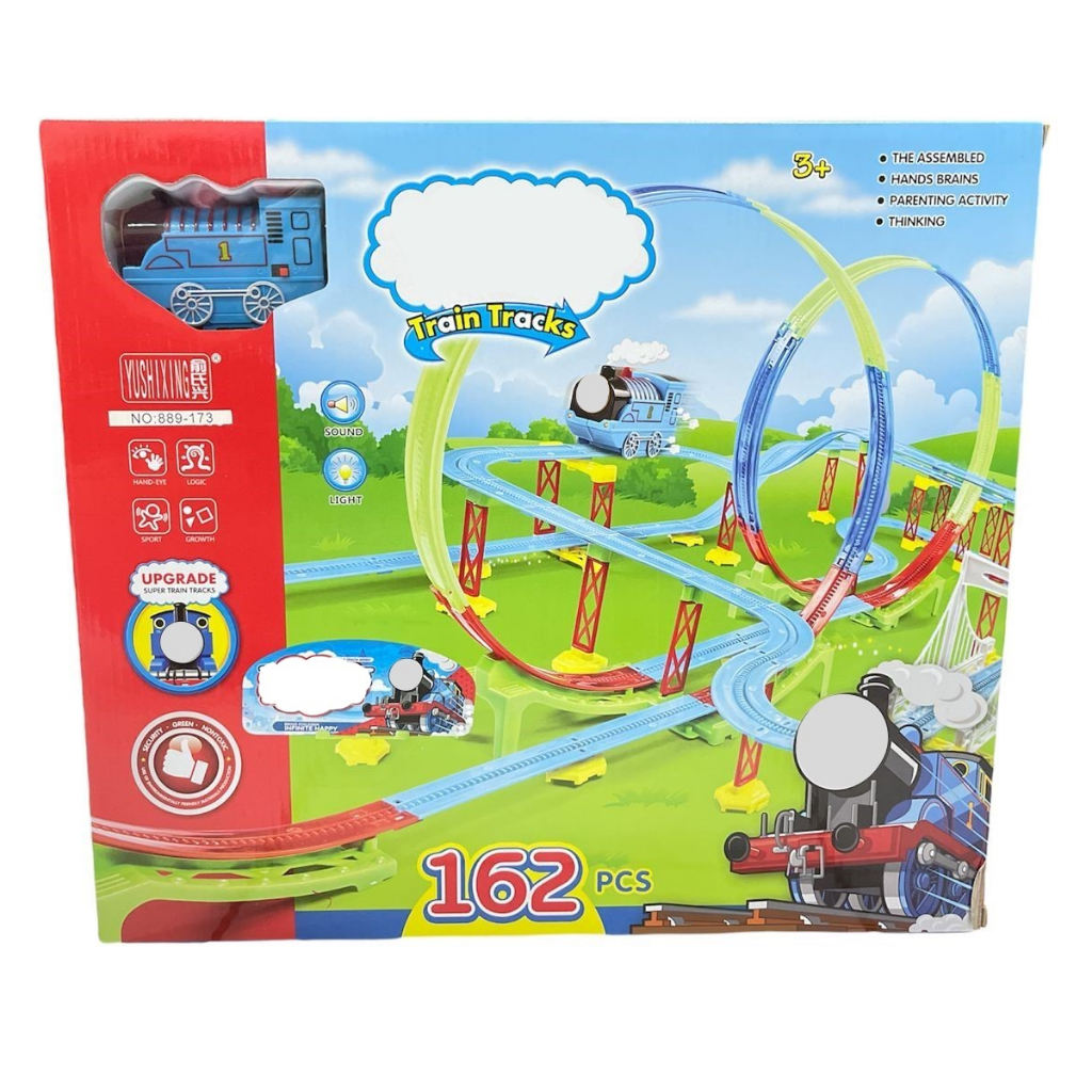 Mainan Kereta Api TRAIN &amp; THO MAS ISI 162PCS Train Track Roller Coaster