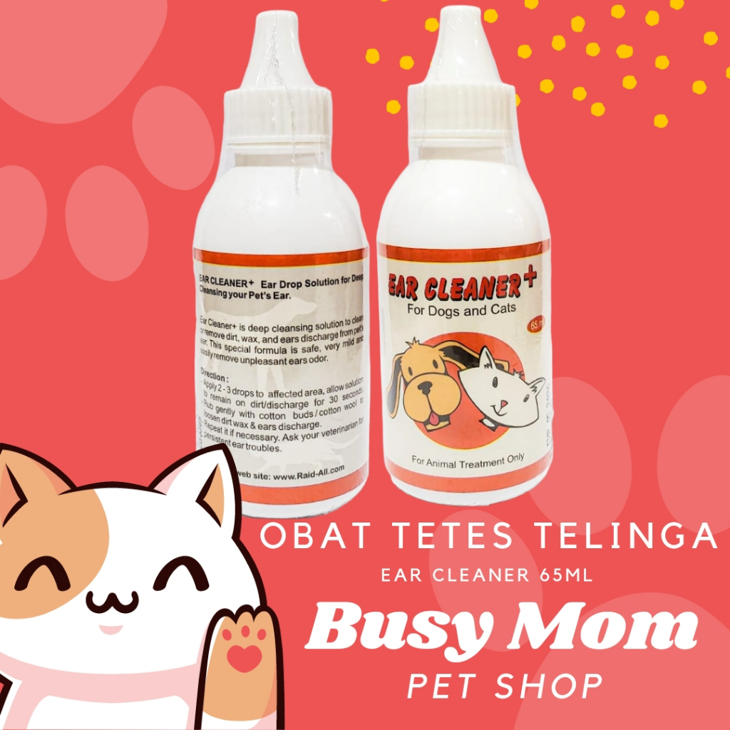 Ear Cleaner 30ml - Drops Ear R Cleaner Cat Dog 65 ml Cairan Pembersih Kotoran Telinga Kucing Anjing Grooming Cleanser Tetes Antiseptik 30 ml 65 ml