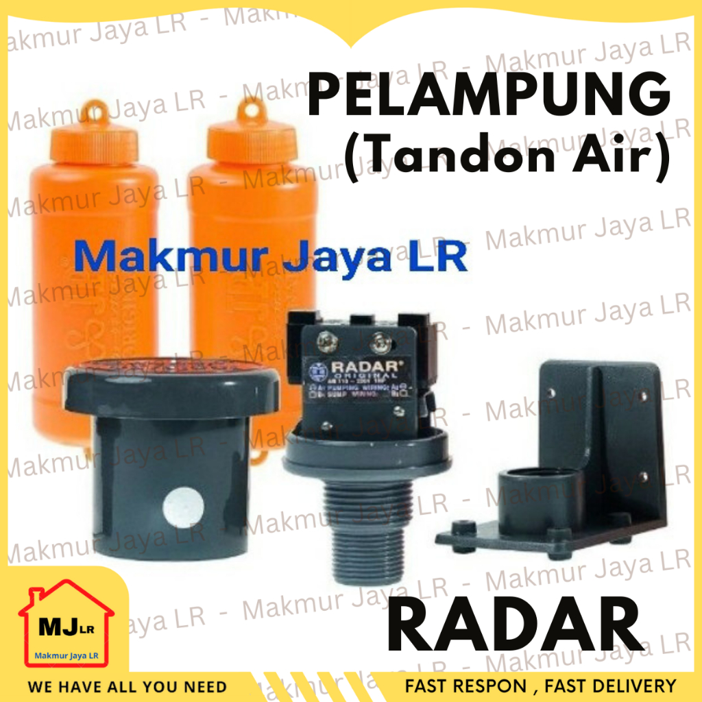 Pelampung Radar Air Otomatis / Radar Pelampung Otomatis untuk Tandon Toren Tangki Air / JPRADAR / Pl