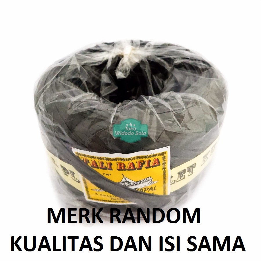 

Tali Rafia Besar Hitam - 1 Roll Berat 700 Gram