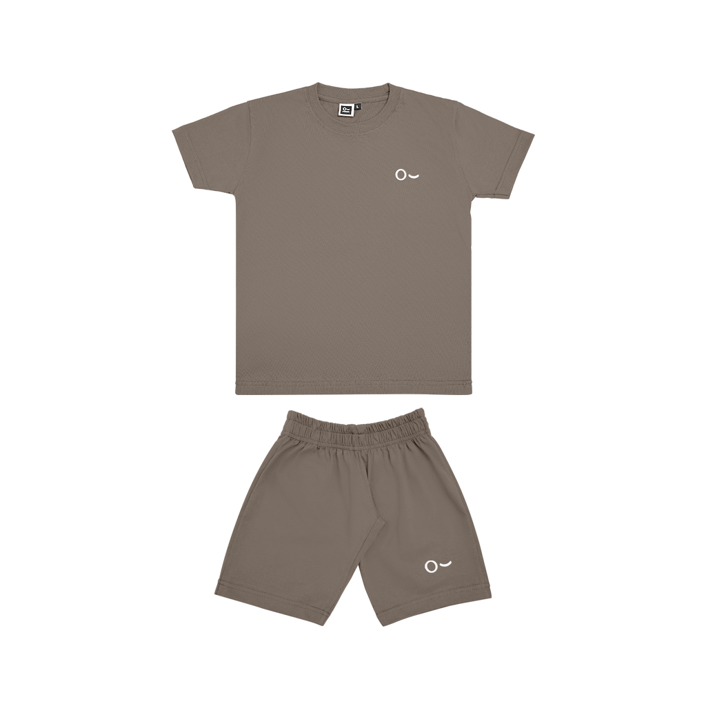 JOHNJILL - Kids Short Sleeve + Short Pants / Set Kaos + Celana Pendek Anak Usia 1 - 8 Tahun