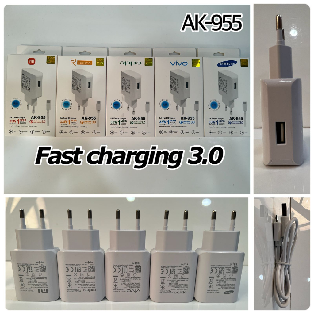 Travel Charger Brand AK-955 FAST CHARGING