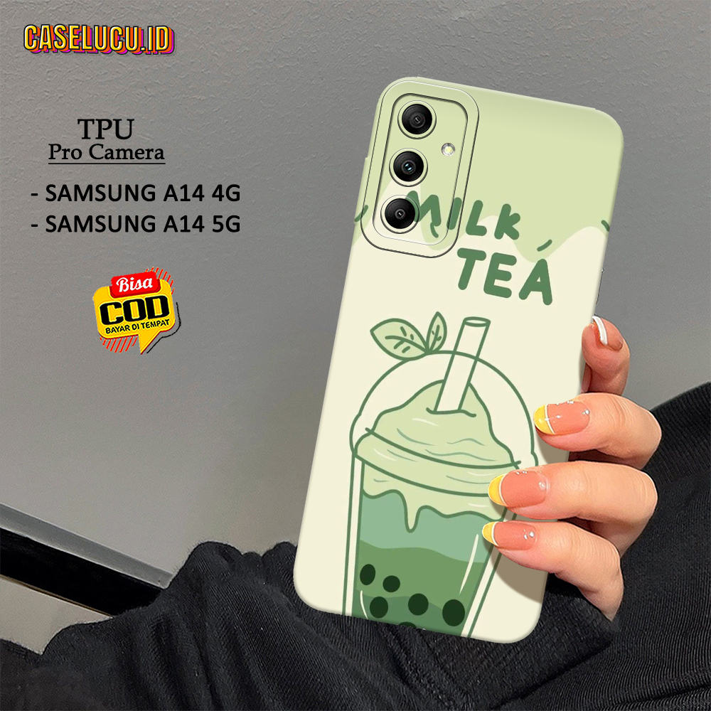 Casing Hp Samsung Galaxy A14 5G / A14 4G Terbaru - Fashion Case Boba - Case Hp Samsung A14 5G / A14 