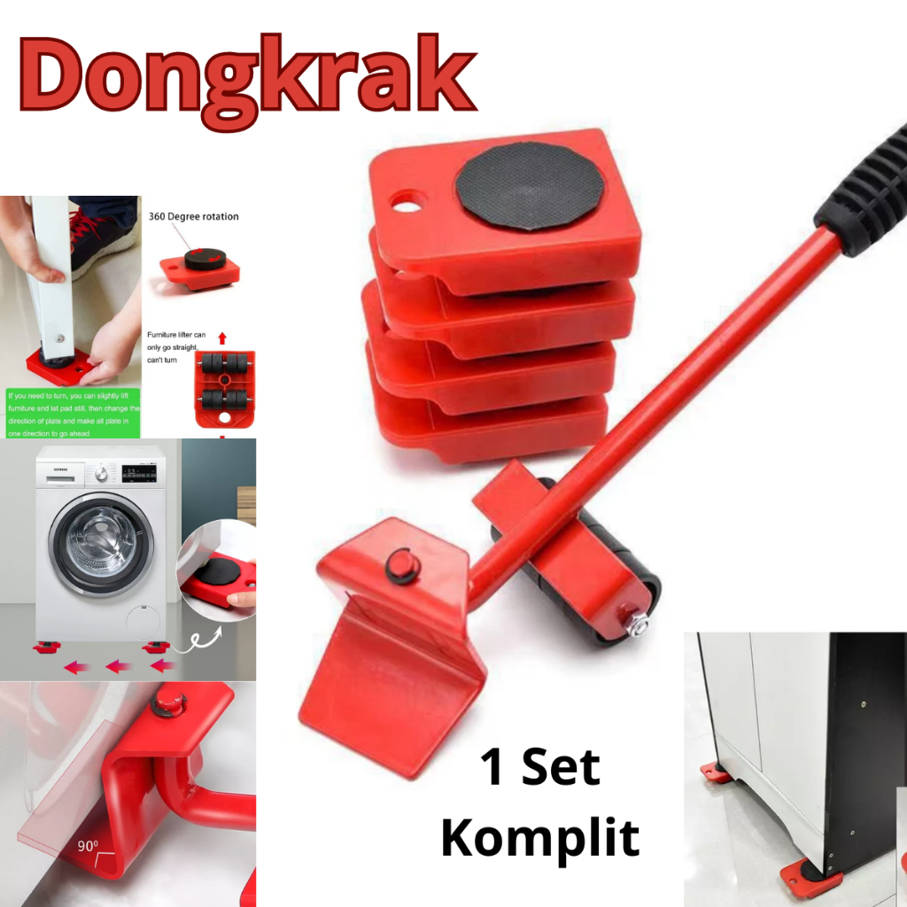 Dongkrak Alat Bantu Angkat Pindah Angkut Barang Berat Furniture Rumah Tangga Sofa Lemari Kulkas Mesin Cuci