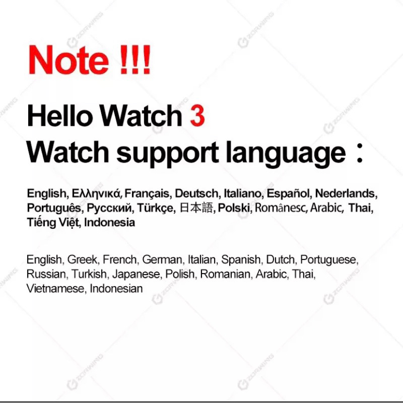 Smart Watch New Hello Watch 3 [UPGRADE] 49mm Amoled Screen 4GB Memory