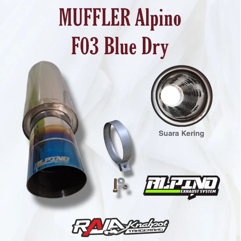 muffler Alpino F03 burn tip kering