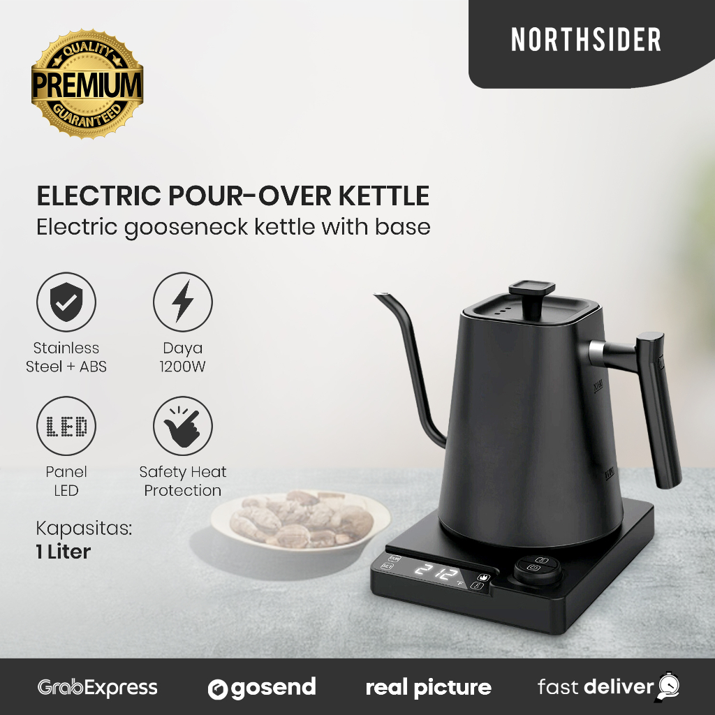 TEKO KOPI ELEKTRIK 1L ARTISAN GOOSENECK VARIABLE KETTLE KT10 PRO