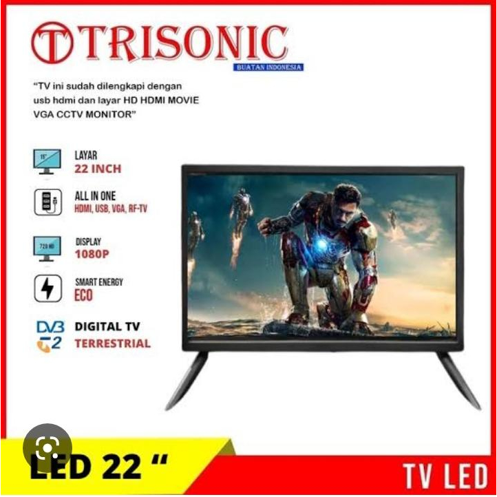 Beliajadulu88 Tv led digital dan analog 15in 17in dan 22in Trisonic