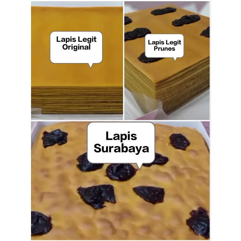 

Lapis legit 20x20 original, plum, prunes, lapis surabaya 22x22